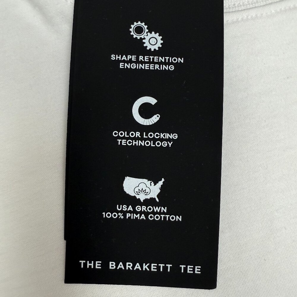 NWT Men's ROBERT BARAKETT Georgia Crew-Neck T-Shirt White‎ | Size XXL - Picture 12 of 14